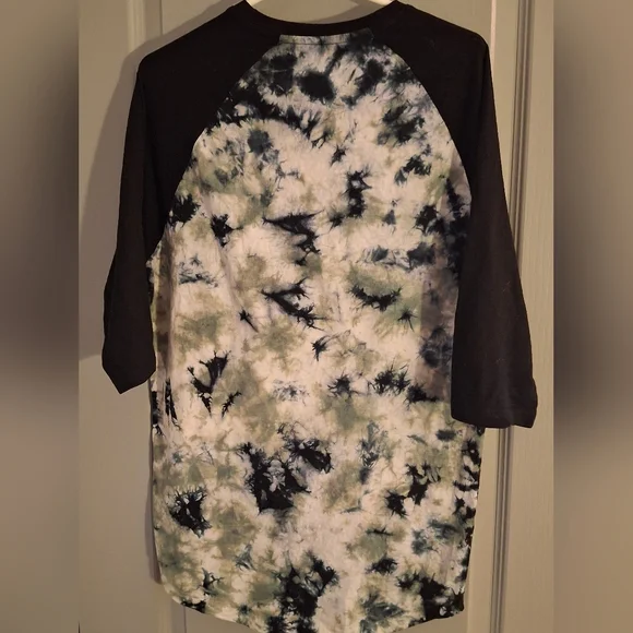 AC/DC Back in Black Faded Logo - Tie-Dye  Shirt Mens Size M Unique -Never Worn - Picture 4 of 9